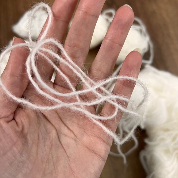 Brushed Merino Wool Blend Natural Fiber Hand Spun Yarn Lot - Picture 8 of 9